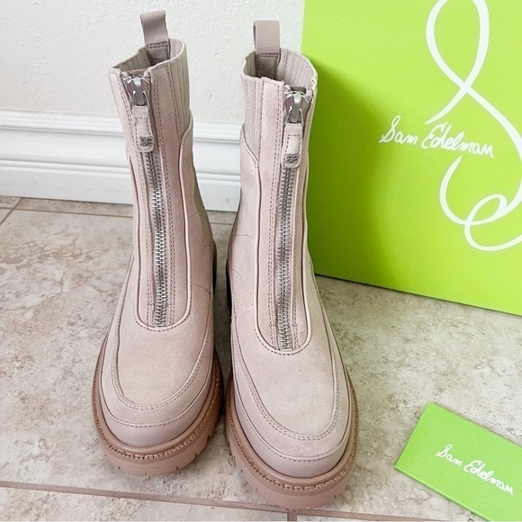 NEW IN BOX SAM EDELMAN LEONE LUG SOLE CHELSEA BOOT SZ 7 - Picture 9 of 14